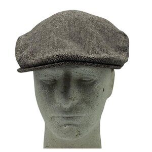Kangol Herringbone Geez Cap Men Medium Wool Viscose Brown Lined